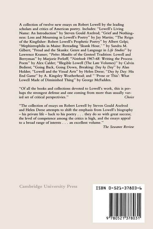 Produktbild: Robert Lowell