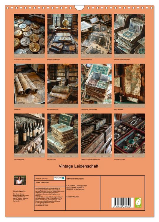 Produktbild: Vintage Leidenschaft (Wandkalender 2026 DIN A3 hoch), CALVENDO Monatskalender