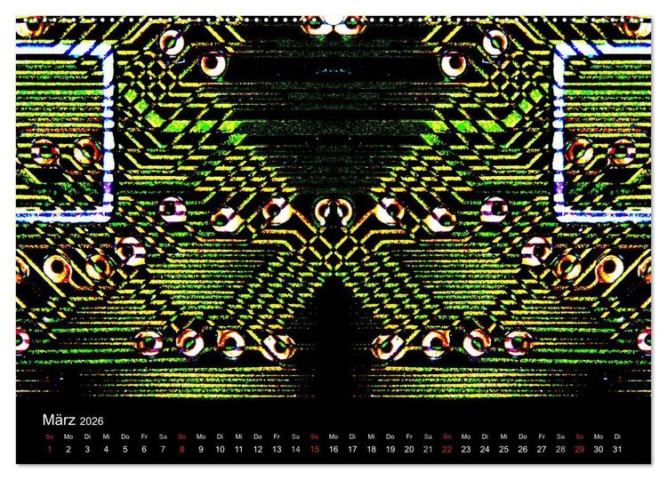 Produktbild: Computer ganz nah (Wandkalender 2026 DIN A2 quer), CALVENDO Monatskalender