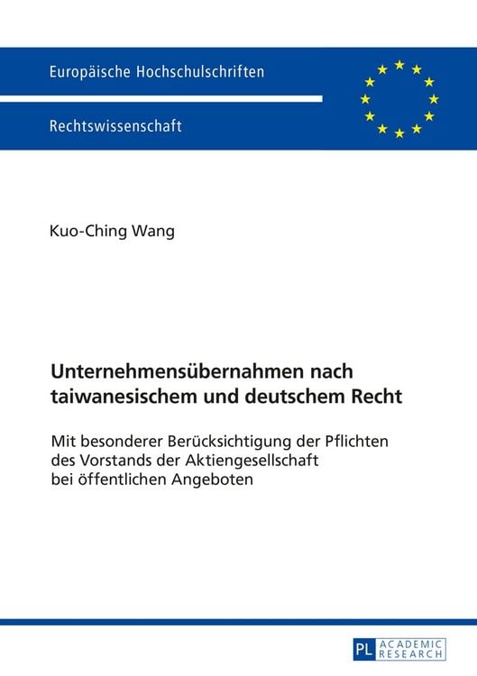 Produktbild: Unternehmensübernahmen nach taiwanesischem und deutschem Recht