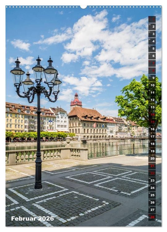 Produktbild: Willkommen in Luzern (hochwertiger Premium Wandkalender 2026 DIN A2 hoch), Kunstdruck in Hochglanz