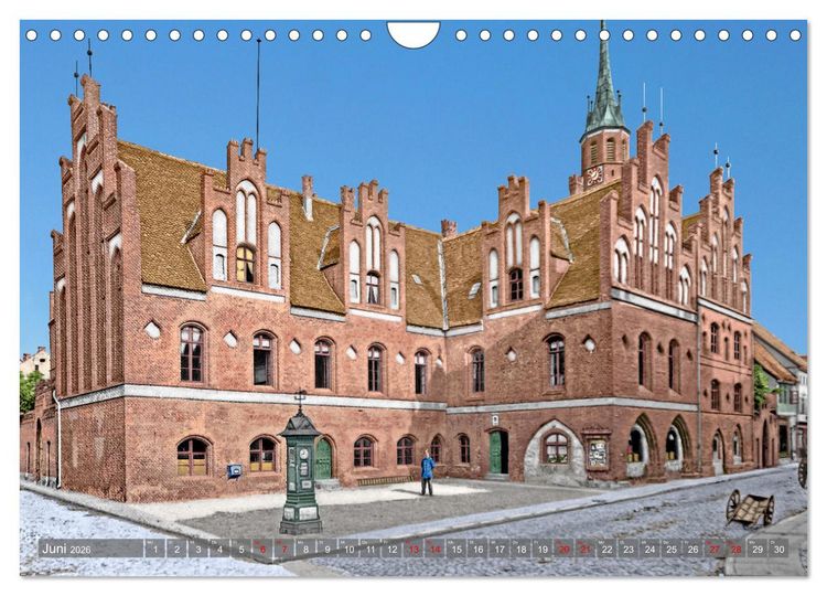 Produktbild: Salzwedel zur Kaiserzeit in Farbe - Fotos restauriert und koloriert (Wandkalender 2026 DIN A4 quer), CALVENDO Monatskalender