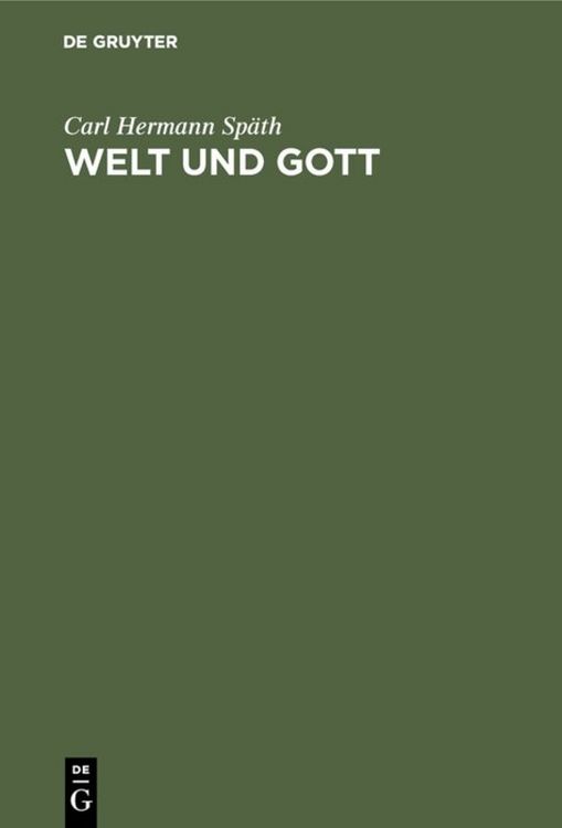 Produktbild: Welt und Gott
