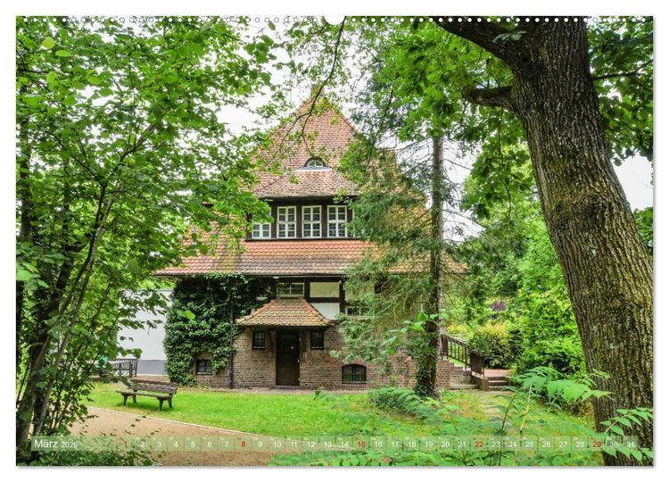 Produktbild: Die Villenkolonie in Buchschlag (Wandkalender 2026 DIN A2 quer), CALVENDO Monatskalender
