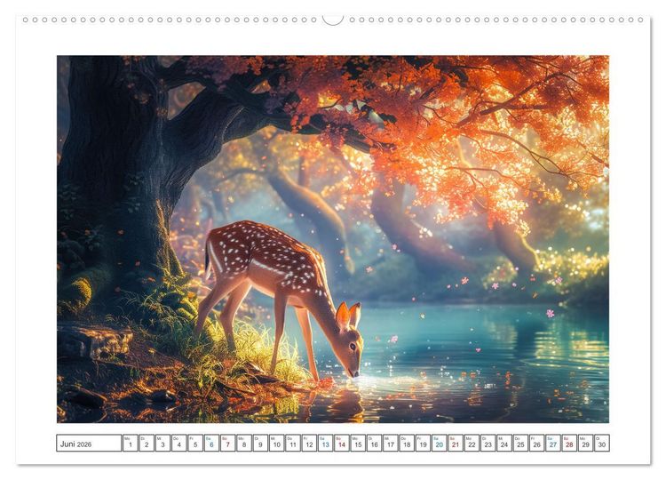 Produktbild: Zauberhafte Waldmomente (hochwertiger Premium Wandkalender 2026 DIN A2 quer), Kunstdruck in Hochglanz