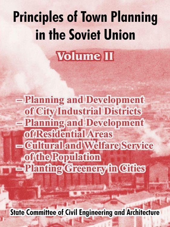 Produktbild: Principles of Town Planning in the Soviet Union