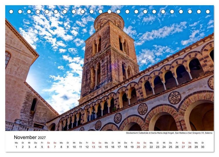 Produktbild: Historisches am Golf von Neapel (Tischkalender 2027 DIN A5 quer), CALVENDO Monatskalender