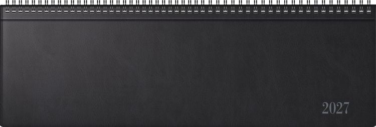Produktbild: rido/id&eacute; 7031642907 Querterminbuch Mod. futura 5 2027 420&times;137 mm, Kunststoff, schwarz