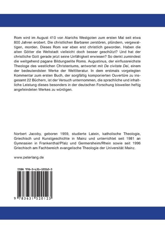 Produktbild: Philologischer Kommentar zu Augustinus &laquo;De civitate Dei&raquo;, Buch I
