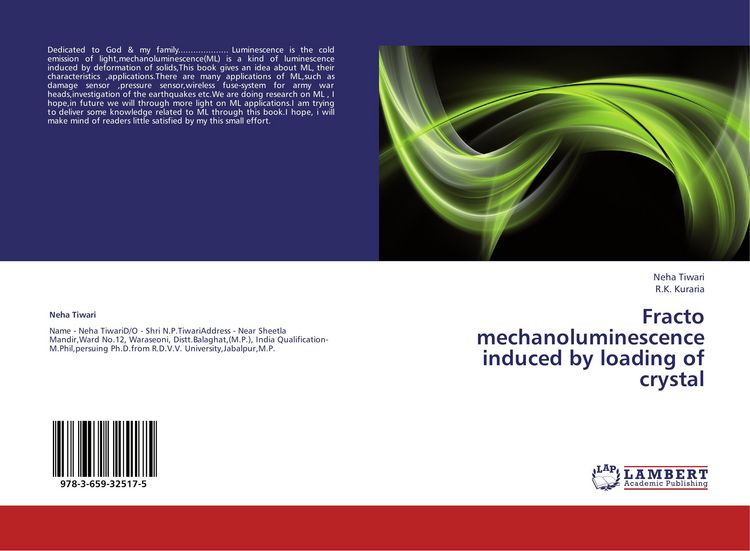 Produktbild: Fracto mechanoluminescence induced by loading of crystal