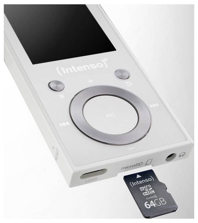 Produktbild: Intenso Music Walker MP3-Player 64GB Wei&szlig; Bluetooth&reg;