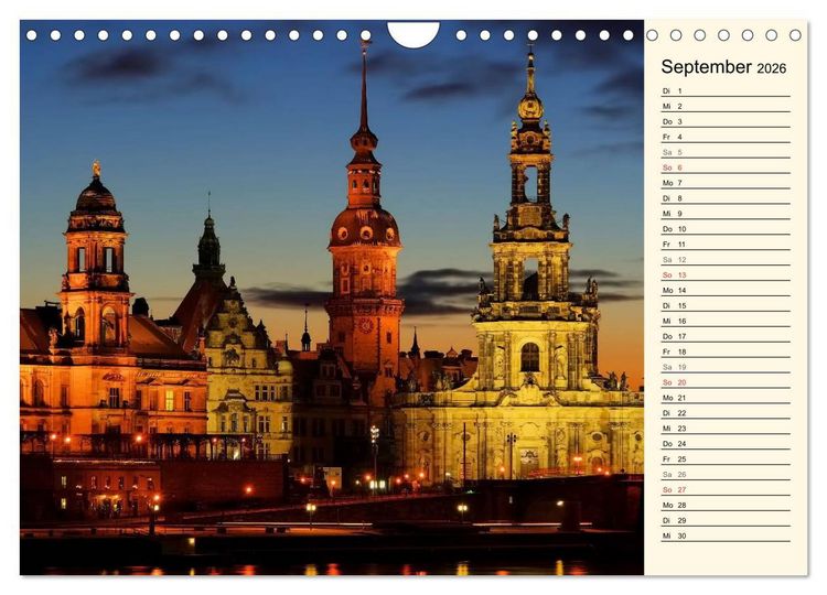 Produktbild: Dresden - Wundersch&ouml;nes Elbflorenz (Wandkalender 2026 DIN A4 quer), CALVENDO Monatskalender