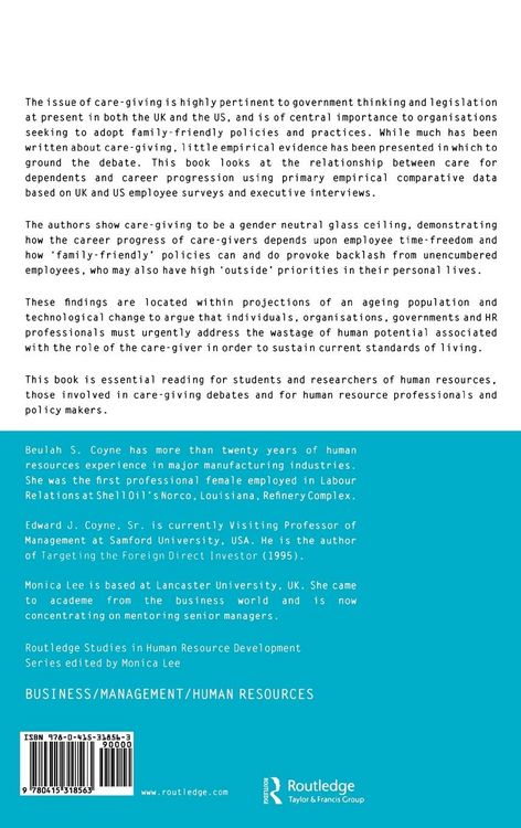 Produktbild: Human Resources, Care Giving, Career Progression and Gender