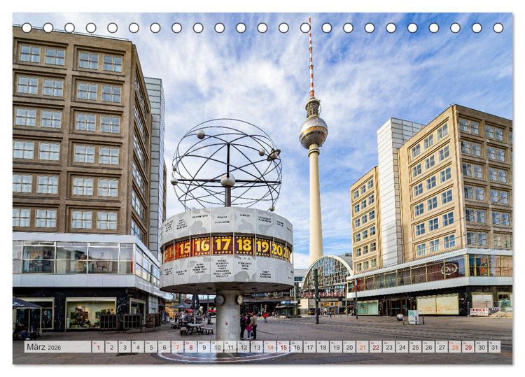 Produktbild: Berlin Stadtspaziergang (Tischkalender 2026 DIN A5 quer), CALVENDO Monatskalender