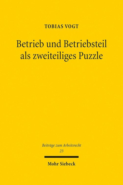 Produktbild: Betrieb und Betriebsteil als zweiteiliges Puzzle