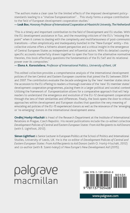 Produktbild: Development Cooperation of the &lsquo;New&rsquo; EU Member States