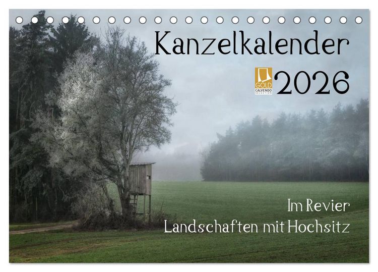 Produktbild: Kanzelkalender 2026 (Tischkalender 2026 DIN A5 quer), CALVENDO Monatskalender