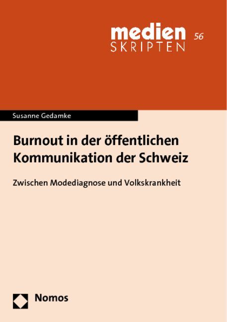 Produktbild: Burnout in der &ouml;ffentlichen Kommunikation der Schweiz