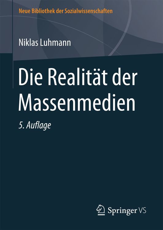 Produktbild: Die Realit&auml;t der Massenmedien