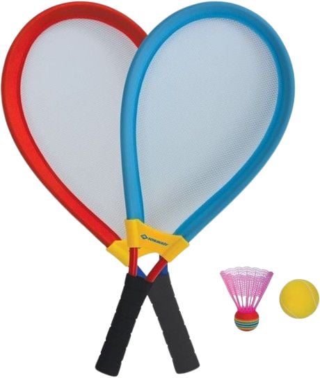 Produktbild: Schildkr&ouml;t 970150 - Giant Racket Set, Federball Schl&auml;ger Set