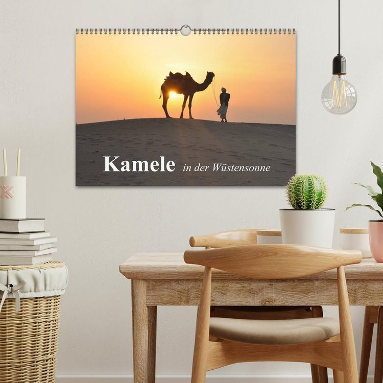 Produktbild: Kamele in der W&uuml;stensonne (Wandkalender 2026 DIN A3 quer), CALVENDO Monatskalender