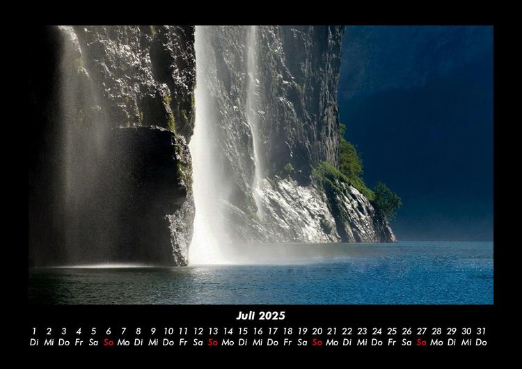 Produktbild: Wasserf&auml;lle 2025 Fotokalender DIN A3