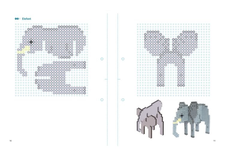 Produktbild: Mein buntes Vorlagenbuch: B&uuml;gelperlen 3D-Motive. 47 Figuren zum Zusammenstecken