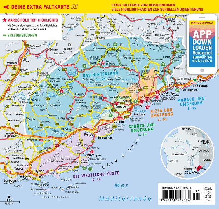 Produktbild: MARCO POLO Reisef&uuml;hrer Cote d'Azur