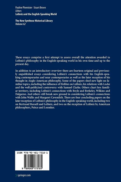 Produktbild: Leibniz and the English-Speaking World