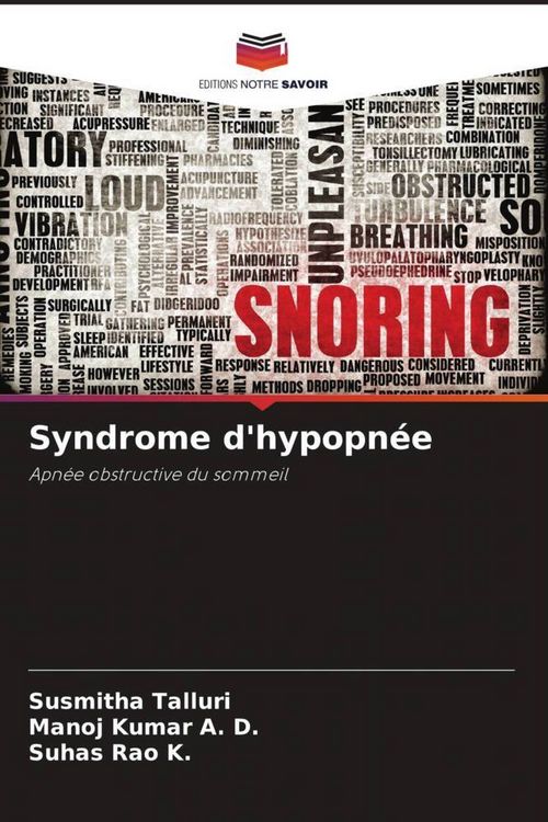 Produktbild: Syndrome d'hypopn&eacute;e