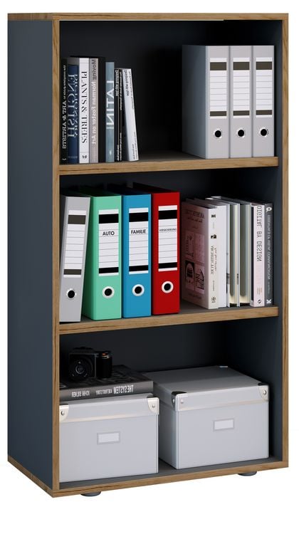 Produktbild: Holz B&uuml;ro Regal B&uuml;cher Ordner Aktenregal Salia 3f