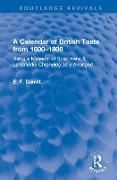 Produktbild: A Calendar of British Taste from 1600–1800