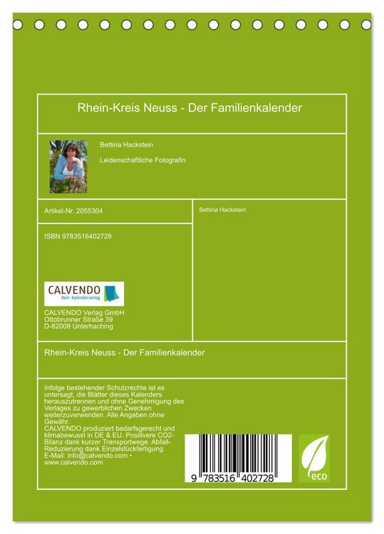 Produktbild: Rhein-Kreis Neuss - Der Familienkalender (Tischkalender 2026 DIN A5 hoch), CALVENDO Monatskalender