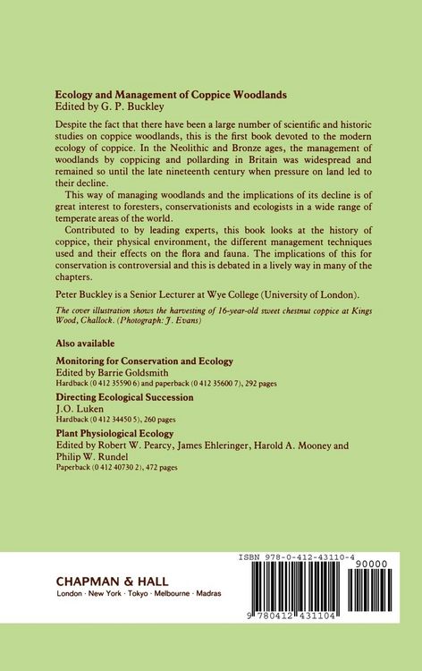 Produktbild: Ecology and Management of Coppice Woodlands