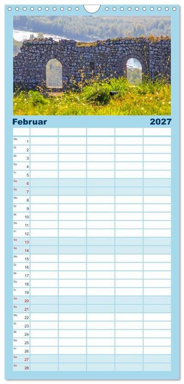 Produktbild: Familienplaner 2027 - Shkodra &ndash; Perle im Norden Albaniens mit 5 Spalten (Wandkalender, 21 x 45 cm) CALVENDO