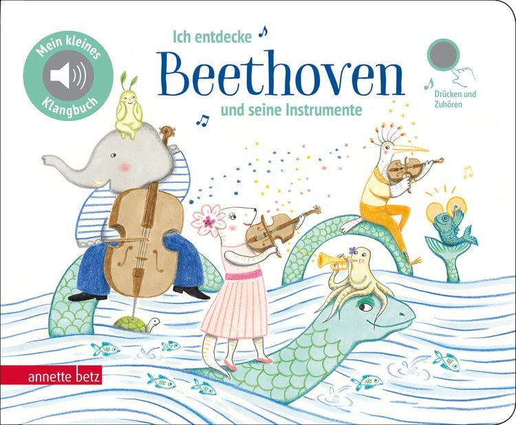 Produktbild: Ich entdecke Beethoven und seine Instrumente- Pappbilderbuch mit Sound in hochwertiger Qualität (Mein kleines Klangbuch)