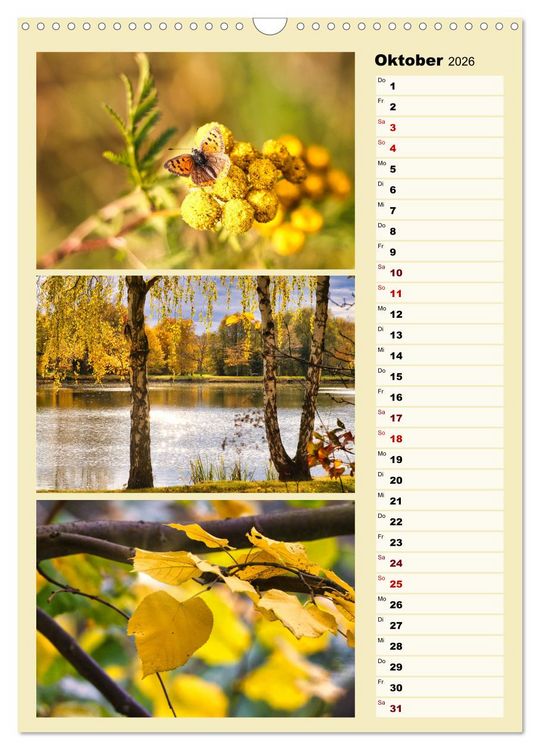 Produktbild: Harmonie der Farben in Landschaft und Natur (Wandkalender 2026 DIN A3 hoch), CALVENDO Monatskalender
