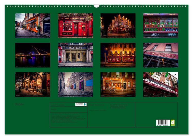 Produktbild: Dublin (Wandkalender 2026 DIN A2 quer), CALVENDO Monatskalender