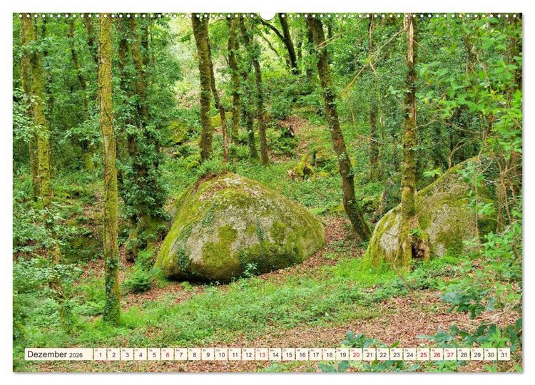 Produktbild: Huelgoat - Sagenumwobener M&auml;rchenwald in der Bretagne (Wandkalender 2026 DIN A2 quer), CALVENDO Monatskalender