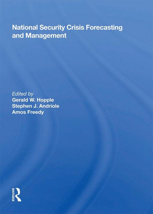 Produktbild: National Security Crisis Forecasting And Management