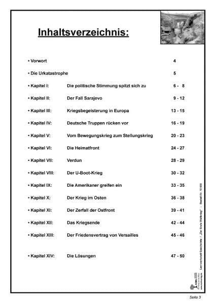 Produktbild: Lernwerkstatt Erster Weltkrieg - "Stellungskrieg"