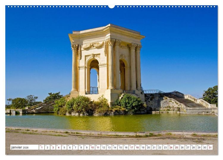 Produktbild: Montpellier - Escapades en ville et aux alentours (Calendrier mural 2026 DIN A2 vertical), CALVENDO calendrier mensuel