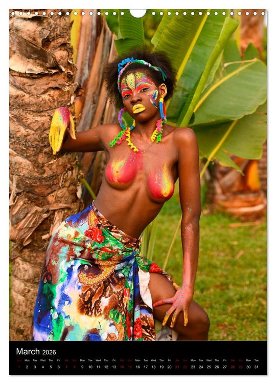 Produktbild: Equatorial Guinea Bodypainting Festival (Wall Calendar 2026 DIN A3 portrait), CALVENDO 12 Month Wall Calendar