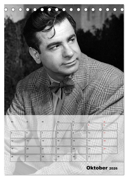 Produktbild: Filmstars - Legenden der goldenen Filmjahre (Tischkalender 2026 DIN A5 hoch), CALVENDO Monatskalender