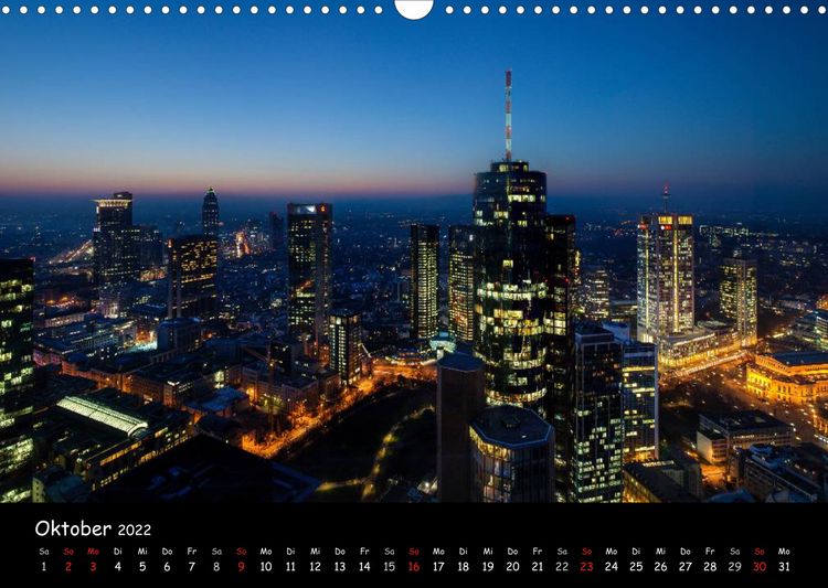 Produktbild: Frankfurt am Main Skylights (Wandkalender 2022 DIN A3 quer)