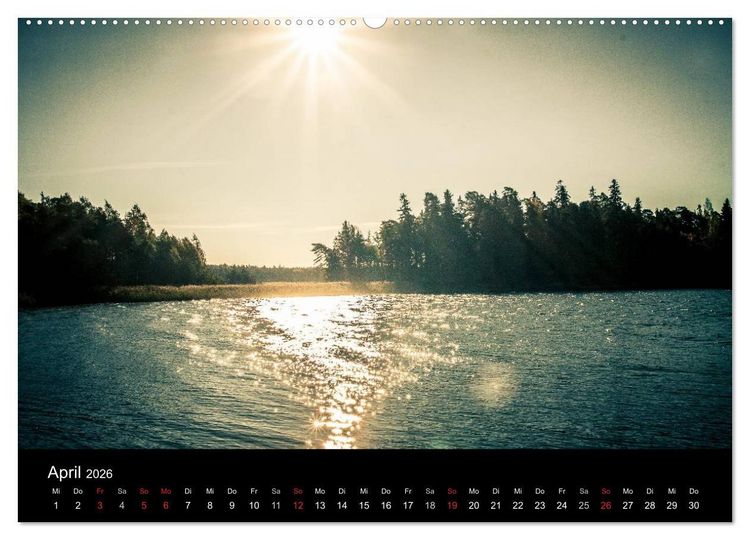 Produktbild: Finnland Sch&auml;renmeer (hochwertiger Premium Wandkalender 2026 DIN A2 quer), Kunstdruck in Hochglanz
