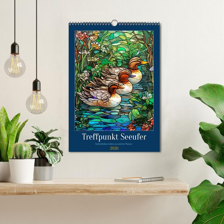 Produktbild: Treffpunkt Seeufer (Wandkalender 2026 DIN A3 hoch), CALVENDO Monatskalender