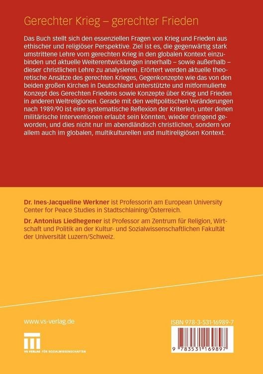 Produktbild: Gerechter Krieg - gerechter Frieden