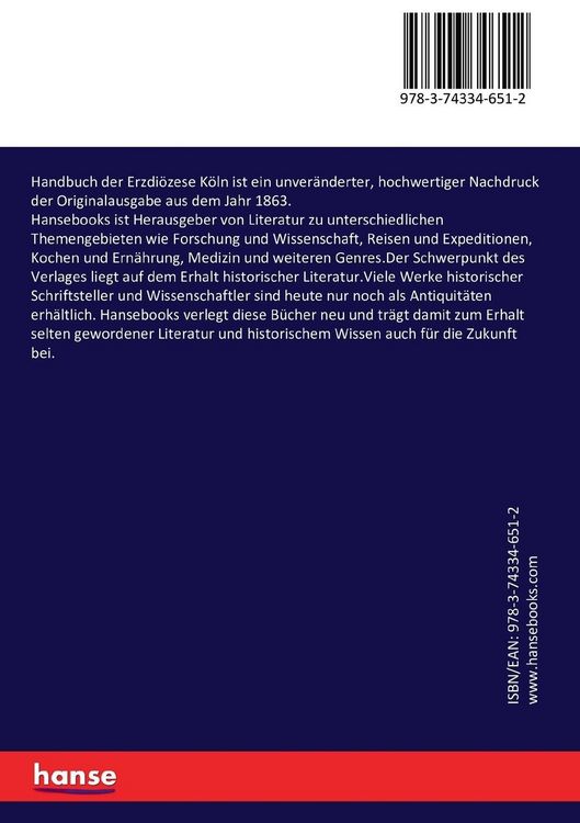 Produktbild: Handbuch der Erzdi&ouml;zese K&ouml;ln