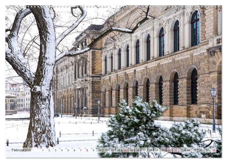 Produktbild: Dresden - zeitlose Sch&ouml;nheit (hochwertiger Premium Wandkalender 2026 DIN A2 quer), Kunstdruck in Hochglanz